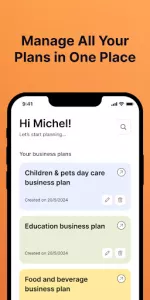 Bizplanr app screenshot 2