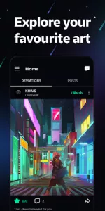 DeviantArt app screenshot 2