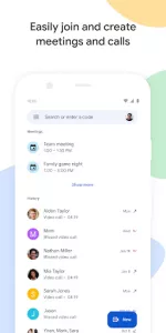 Google Meet app screenshot 1