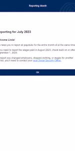 SSA Mobile Wage Reporting app screenshot 10