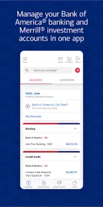 Bank of America Mobile Banking app screenshot 1