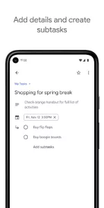 Google Tasks app screenshot 1