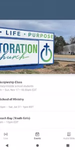 Restoration Church app screenshot 9