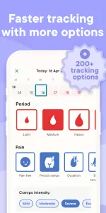 Clue Period & Cycle Tracker app screenshot 2