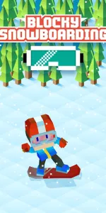 Blocky Snowboarding app screenshot 10