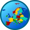 Europe map app icon