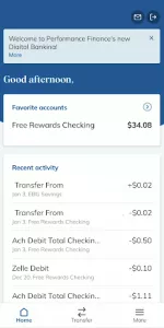 Performance Finance Mobile app screenshot 2