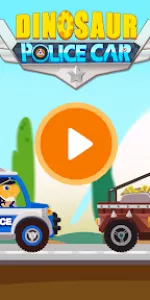 Dinosaur Police Car kids Games app screenshot 24