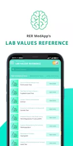 Lab Values References app screenshot 1