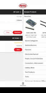 DigiKey app screenshot 12
