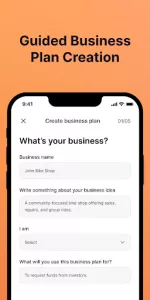 Bizplanr app screenshot 3
