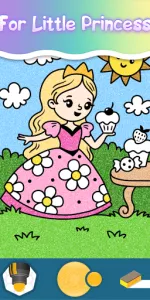 Drawing Princess Coloring Game app screenshot 9
