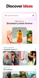 Pinterest app screenshot 1