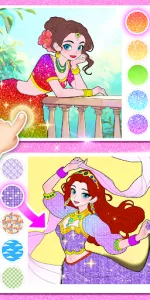 Princess Game Fantasy Coloring app screenshot 21