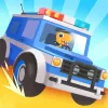 Dinosaur Police Car kids Games app icon