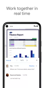 Google Sheets app screenshot 1