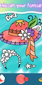 Drawing Princess Coloring Game app screenshot 22