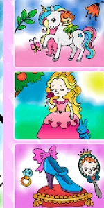 Drawing Princess Coloring Game app screenshot 8