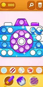 Glitter Pop It Coloring Game app screenshot 14