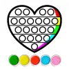 Glitter Pop It Coloring Game app icon