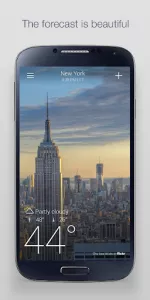 Yahoo Weather app screenshot 1