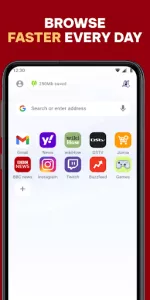 Opera Mini app screenshot 1