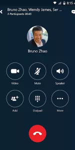 Skype for Business for Android app screenshot 1