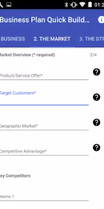 Business Plan Quick Builder app screenshot 3