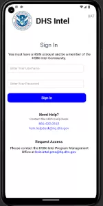 DHS Intel app screenshot 2
