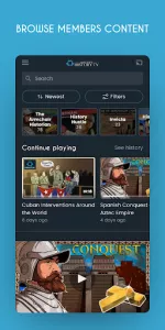 Armchair History TV app screenshot 1