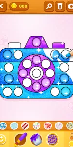 Glitter Pop It Coloring Game app screenshot 6