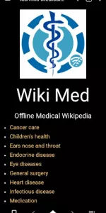 WikiMed Medical Encyclopedia app screenshot 1