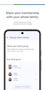 Google One app screenshot 5