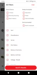 DigiKey app screenshot 4