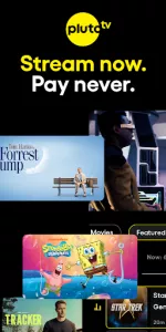 Pluto TV app screenshot 1
