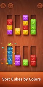 Colorwood Sort Puzzle Game app screenshot 1