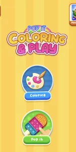 Glitter Pop It Coloring Game app screenshot 9