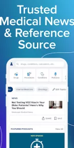 Medscape app screenshot 1