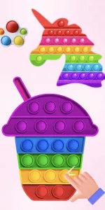 Glitter Pop It Coloring Game app screenshot 13