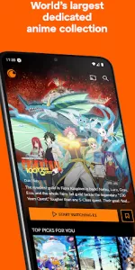 Crunchyroll app screenshot 1