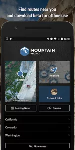 Mountain Project app screenshot 1