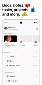 Notion app screenshot 2