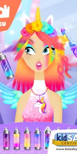 Girls Hair Salon Unicorn app screenshot 6