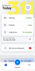 NYC311 app screenshot 1