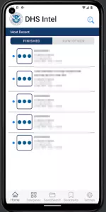 DHS Intel app screenshot 3
