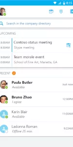 Skype for Business for Android app screenshot 4