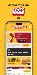 Lee's Famous Recipe Chicken app screenshot 1