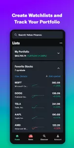 Yahoo Finance app screenshot 4