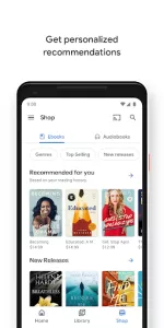 Google Play Books & Audiobooks app screenshot 1