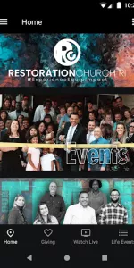 Restoration Church RI app screenshot 1